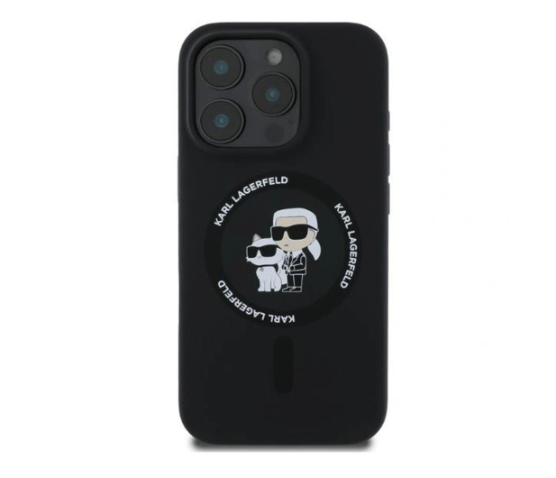 KARL LAGERFELD Silicone Karl&Choupette Heads do iPhone 16 Pro Max czarny KLHMP16XSCMKCRHK - 1278260 - zdjęcie 3